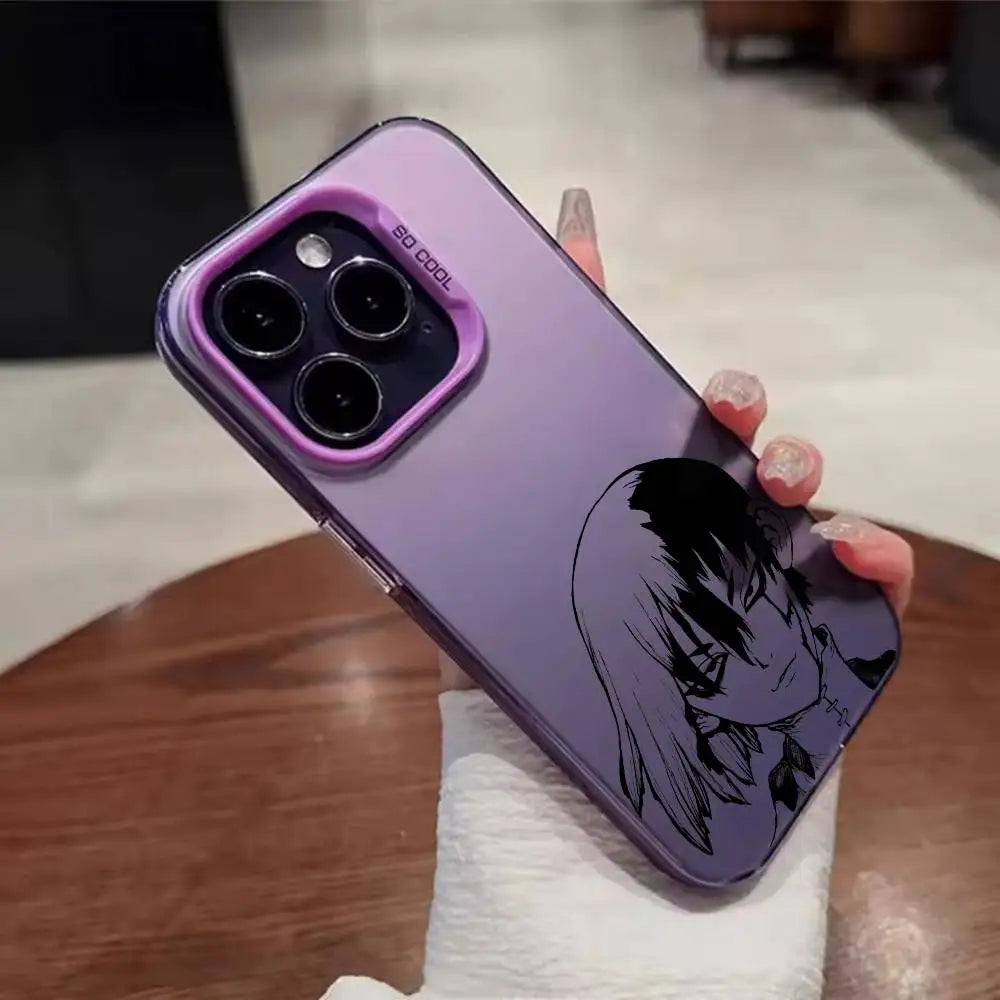 Dr Stone Anime Phone Case For iPhone 17,16,15,14,13,12,11,Mini,Pro.