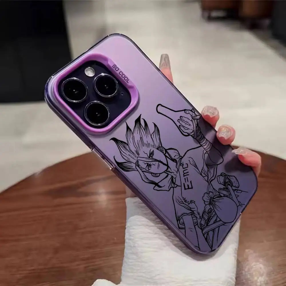 Dr Stone Anime Phone Case For iPhone 17,16,15,14,13,12,11,Mini,Pro.