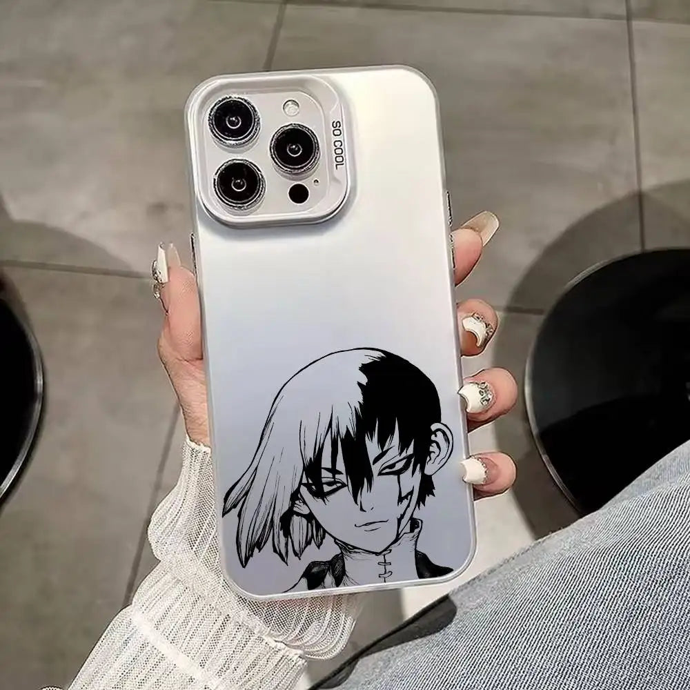 Dr Stone Anime Phone Case For iPhone 17,16,15,14,13,12,11,Mini,Pro.