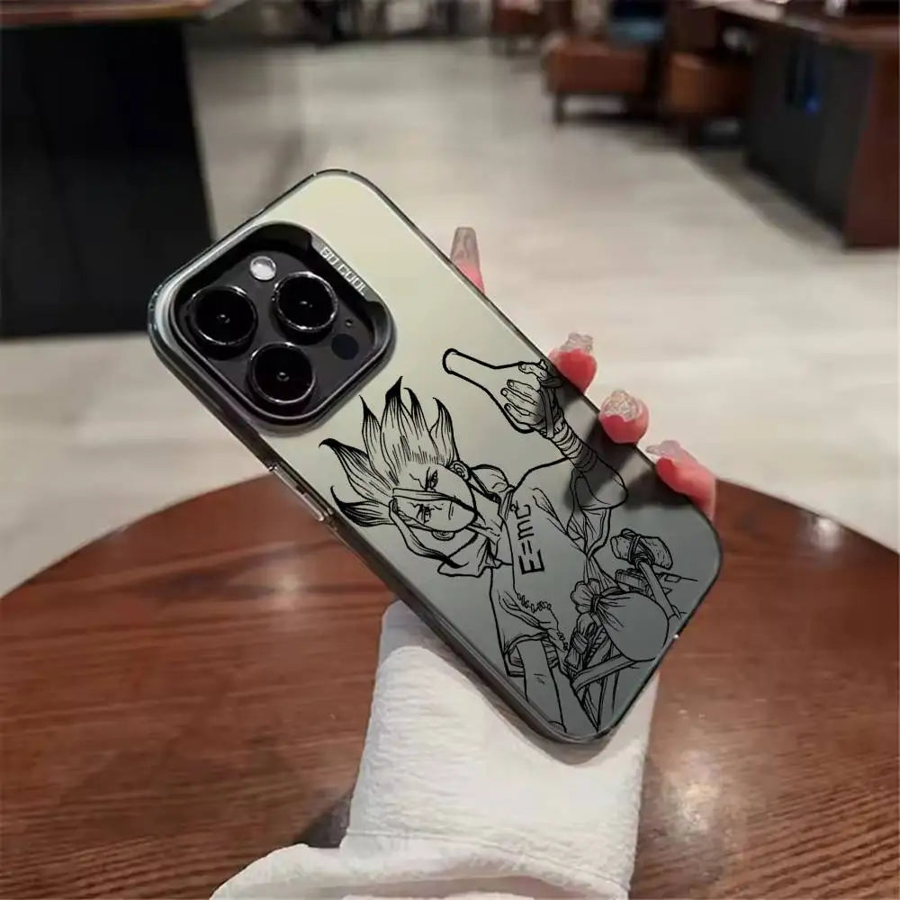 Dr Stone Anime Phone Case For iPhone 17,16,15,14,13,12,11,Mini,Pro.