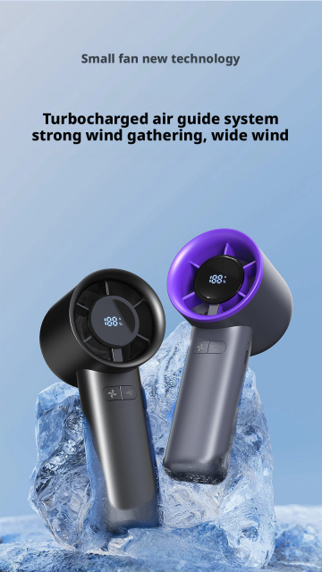Lightweight portable fan with digital display and customized size for transport